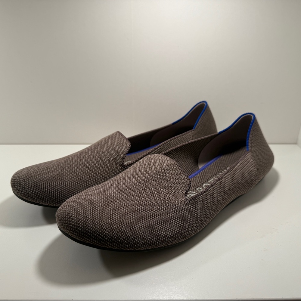 Rothy's Brown and Blue Slip-On Loafers